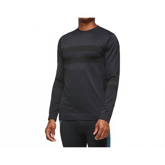 NEW COTOPAXI debajo seamless baselayer crew top in black stripes